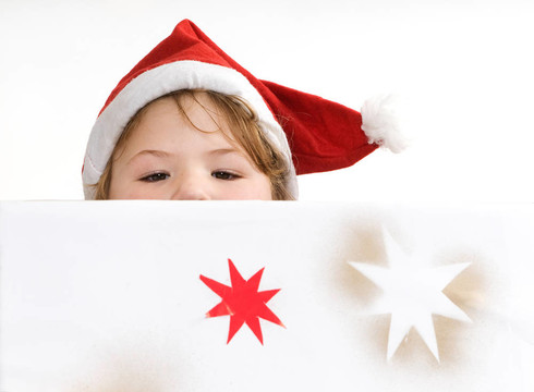 Santa在一個盒子里