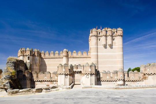 可口的城堡；Segovia Province；卡斯蒂利亞和列昂；西班牙