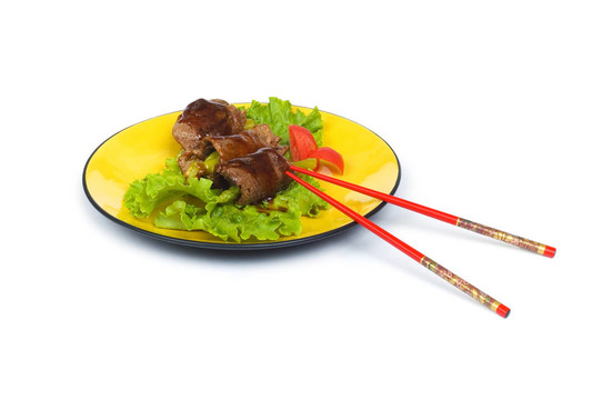白底牛肉卷
