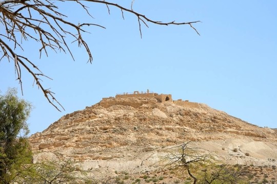 在Ovdat山頂古廟遺址；以色列