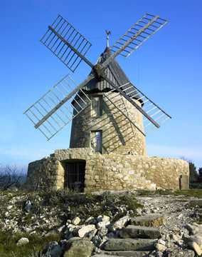 風(fēng)車；Villeneuve Minervois；法國