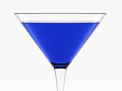 深藍(lán)色的雞尾酒