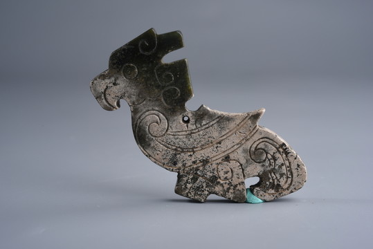 玉器 商代青玉鸮