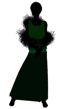 1920女性剪影