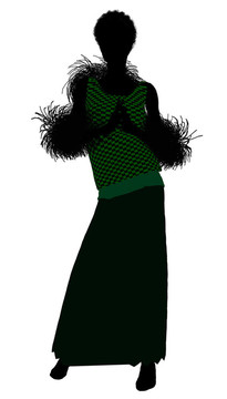 1920女性剪影