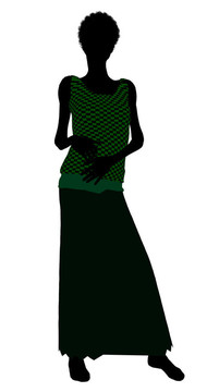 1920女性剪影