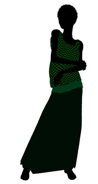 1920女性剪影