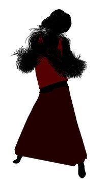 1920女性剪影