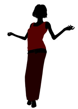 1920女性剪影