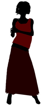 1920女性剪影