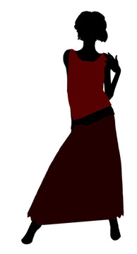 1920女性剪影