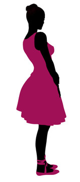 女Ballerina Silhouette