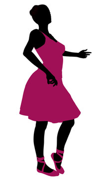 女Ballerina Silhouette