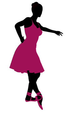 女Ballerina Silhouette