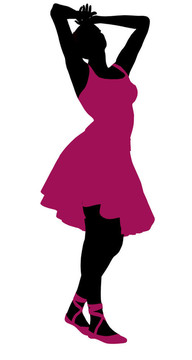 女Ballerina Silhouette