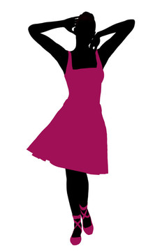 女Ballerina Silhouette