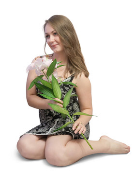 年輕女子與莉莉