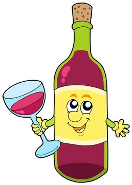 卡通瓶酒