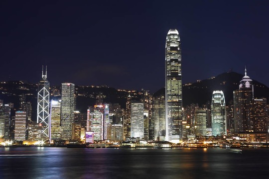 香港拍到晚上從九龍島