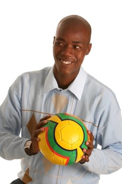足球運動員和Ball