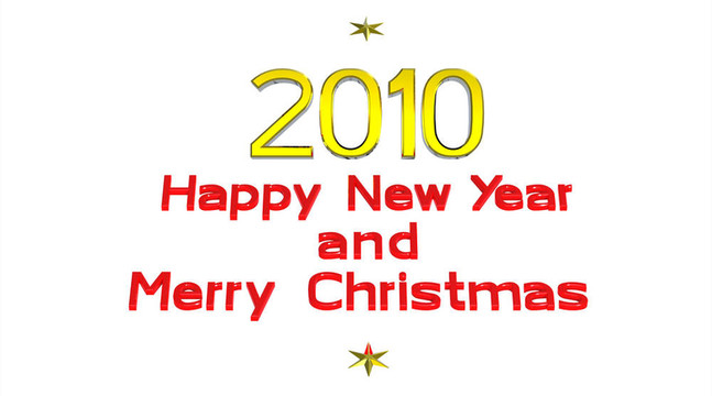 圣誕快樂，新年快樂2010