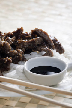 綠色咖喱牛肉面