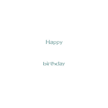 生日快樂抽象字母