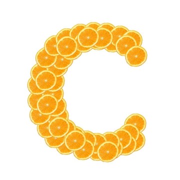 橙色水果字母