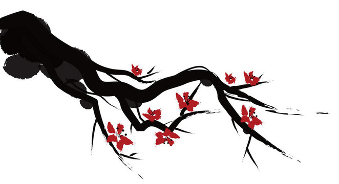 梅花中國畫