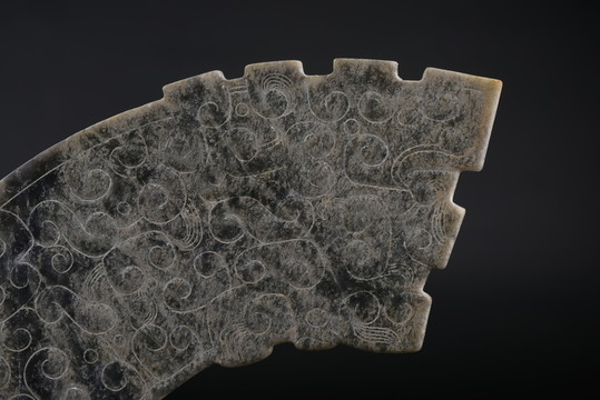 玉器 戰(zhàn)國藩籬紋虎形璜