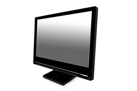 白色液晶顯示器上隔離的白色