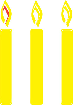 三根蠟燭