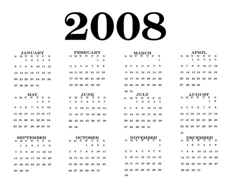 2008日歷