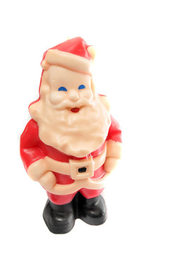 Santa抬頭微笑