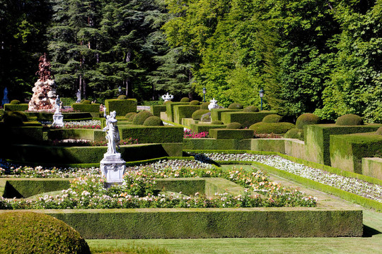 La Granja de San ildefonsos花園；Segovia Province；卡斯蒂