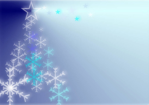 圣誕樹雪賀卡