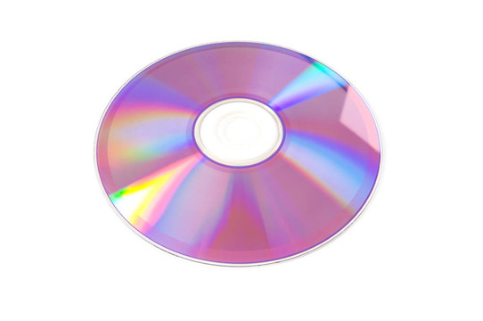 白光背景下的激光光盤