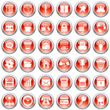 商務(wù)和辦公圖標(biāo)集