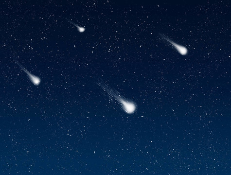 夜空中的流星