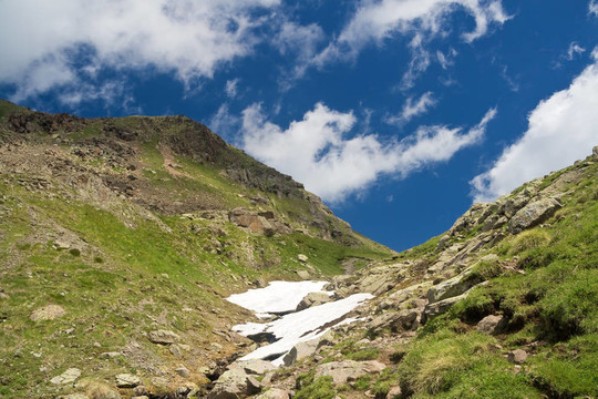 夏季高山步行