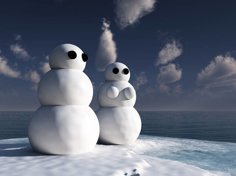 雪人夫婦