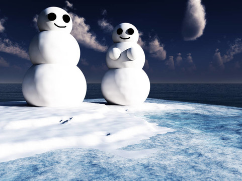 雪人夫婦