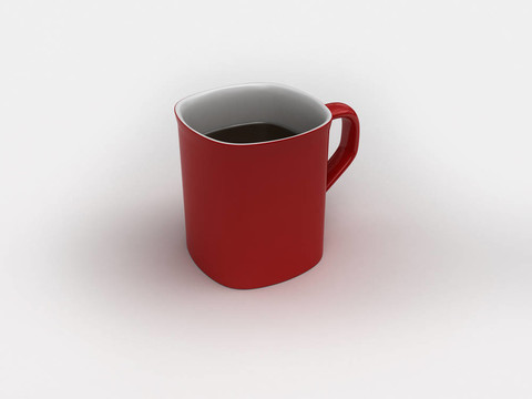 高分辨率隔離咖啡杯