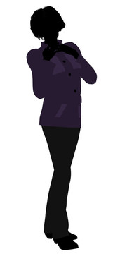 休閑女人插圖剪影
