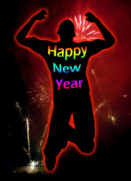 新年快樂(lè)的人