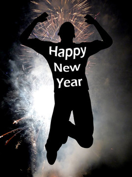 新年快樂(lè)的人