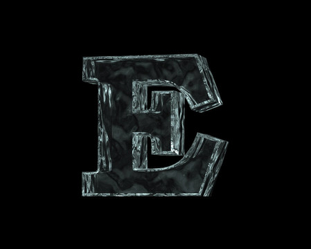 冰凍的字母E