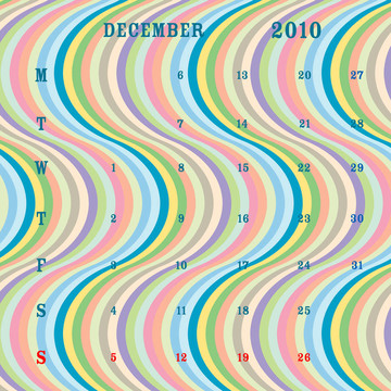 十二月2010條紋