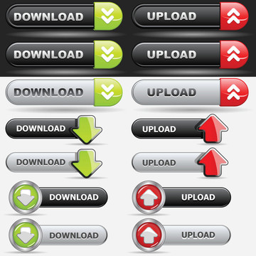 上傳和Download Button Set