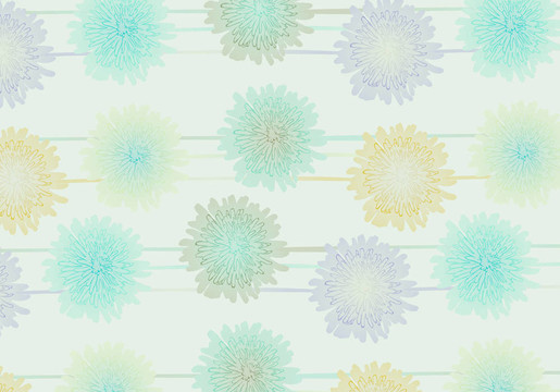 無縫菊花花背景